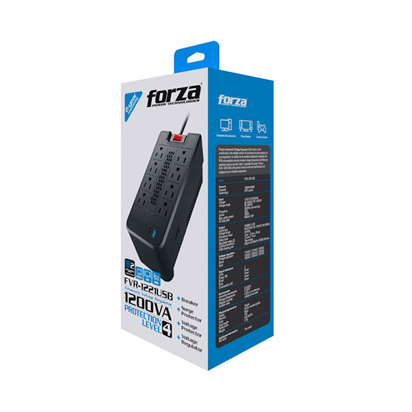 Regulador de Voltaje FORZA FVR-1221USB